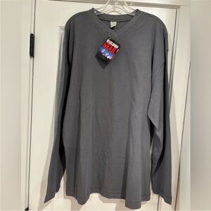 Vintage 1999 Marlboro Gear NEW Long Sleeve Pullover Grey Waffle Crewneck Mens XL